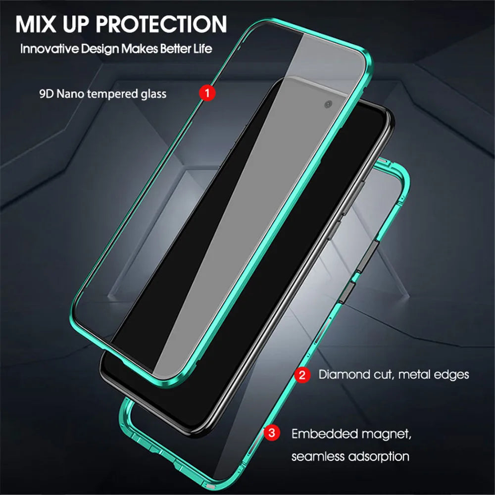 Million Cases 360° Metal Magnetic Double Side Glass Case - Vivo - view 8