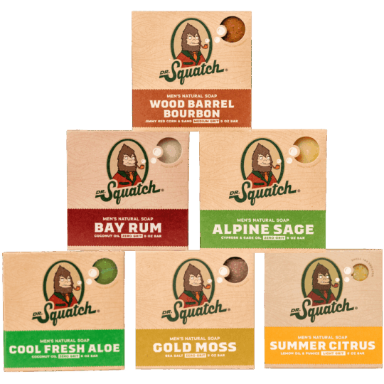 Dr.Squatch by BlackTree Bar Soap 6-Pack