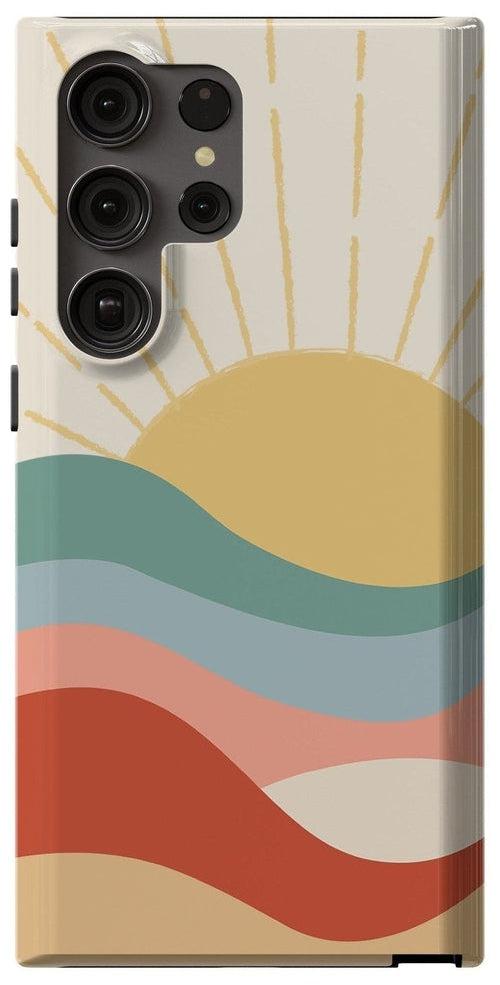 Casetry Here Comes the Sun | Colorblock Sunset Samsung Case