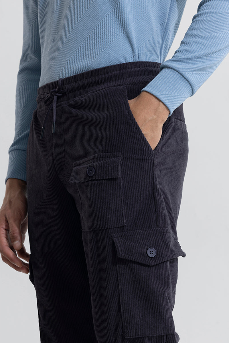 BlackTree Cullin Iron Grey Corduroy Cargo Pant - view 7