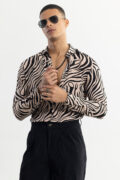 SNITCH Zebra Wave Beige Shirt