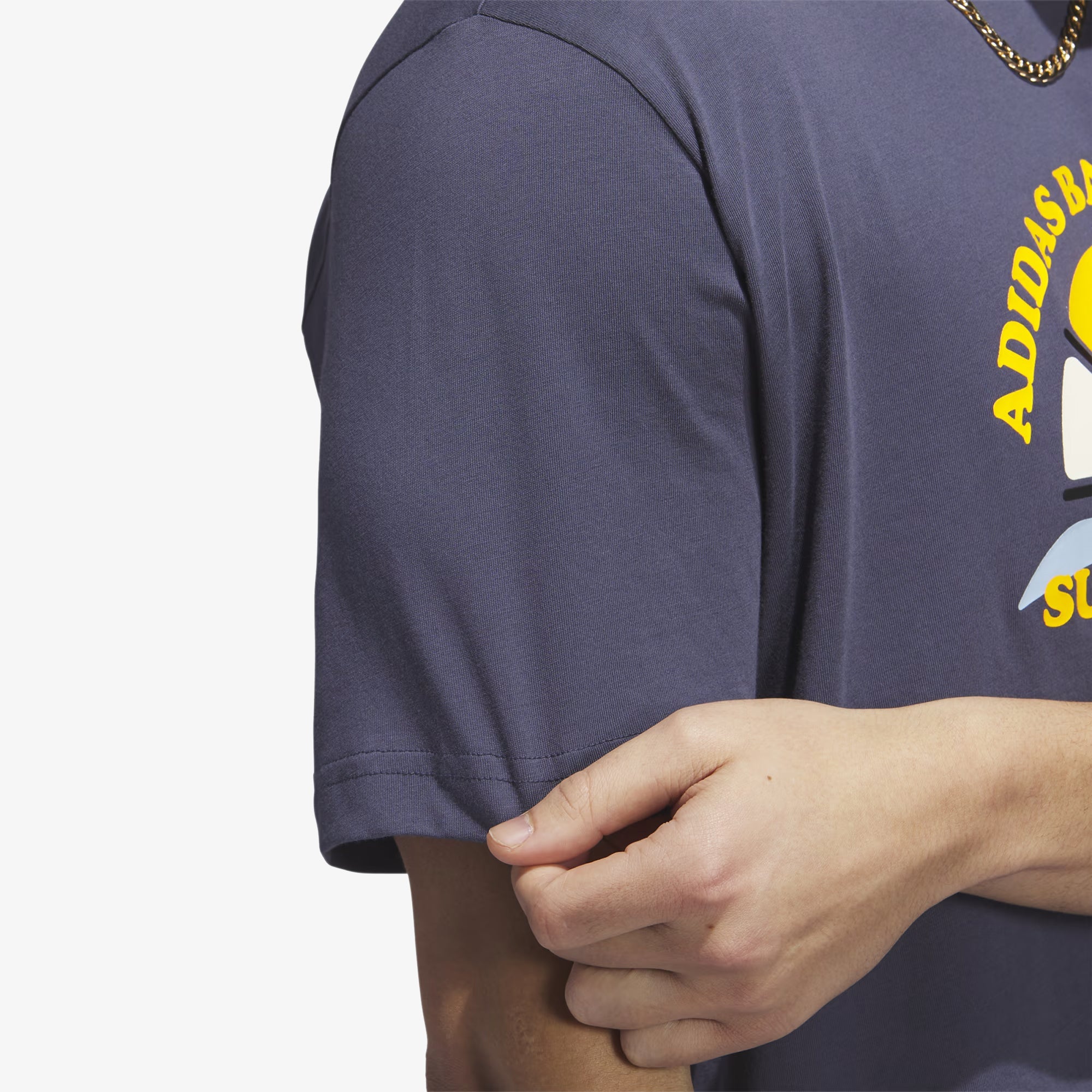 Adidas Originals | BASKETBALL SHORT SLEEVE TEE { SHADOW NAVY - view 3