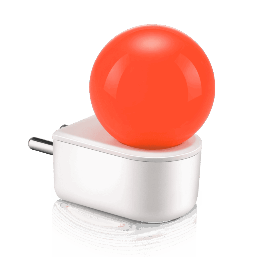 Orient Electric Deco Plug n Play LED 0.5W Night Lamp | 2 Pin Socket Easy Plug In | Glare-free Brightness