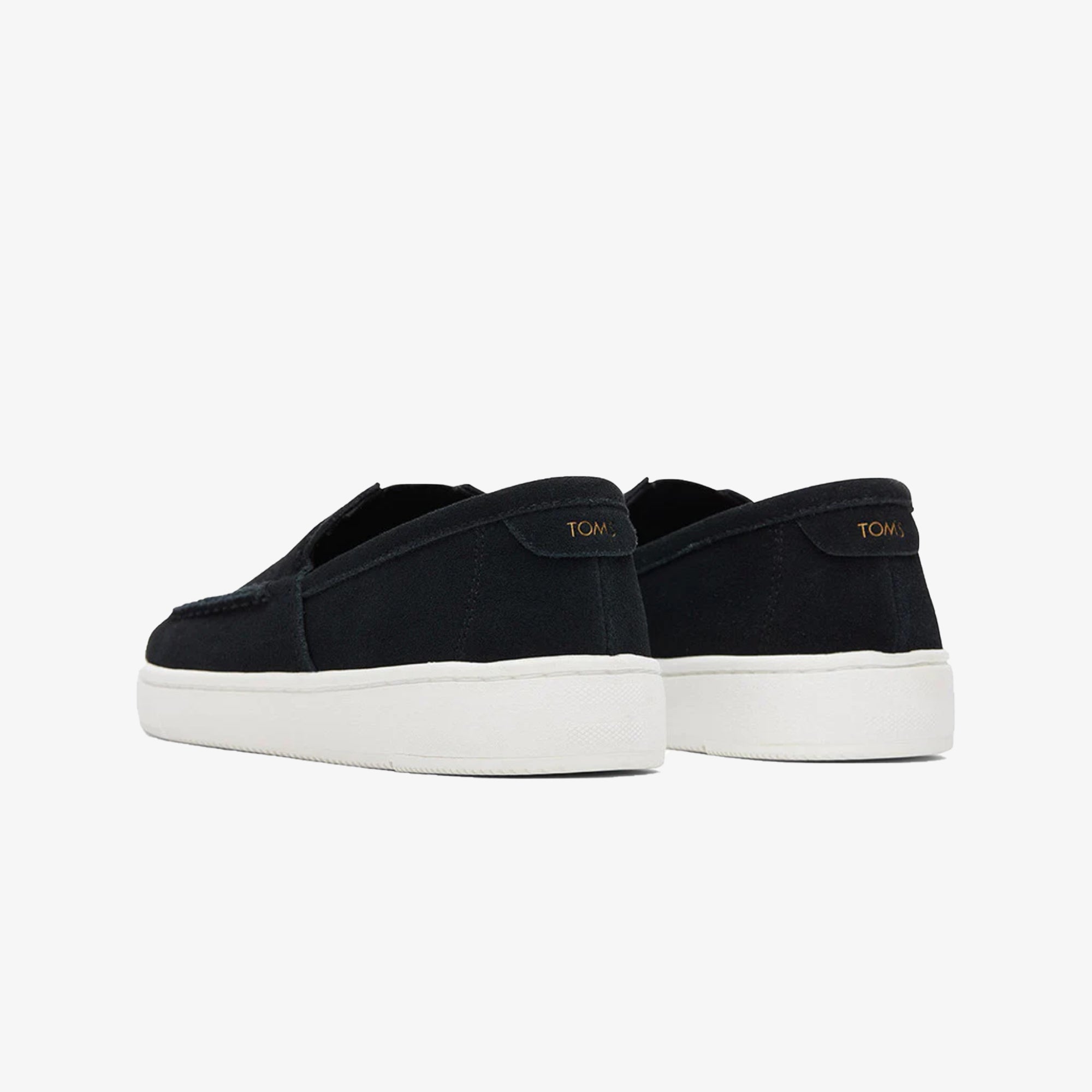Toms | TRVL LITE SUEDE LEATHER BLACK LOAFERS { BLACK - view 2