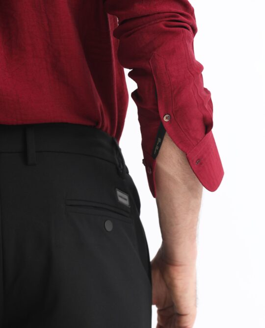 Rare Rabbit Men's Vagen Red Viscose Nylon Fabric Full Sleeves Checks Shirt - view 2