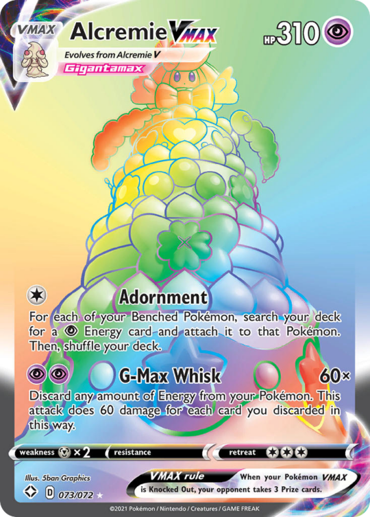 Rare rainbow swsh45-073 – Pokémon Alcremie VMAX - 073/072 - Rare Rainbow [swsh45-073] [Secret] - Alcremie VMAX - 073/072 - Rare Rainbow
