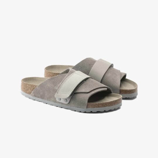 Birkenstock | KYOTO NUBUCK/SUEDE LEATHER { GRAY - view 2