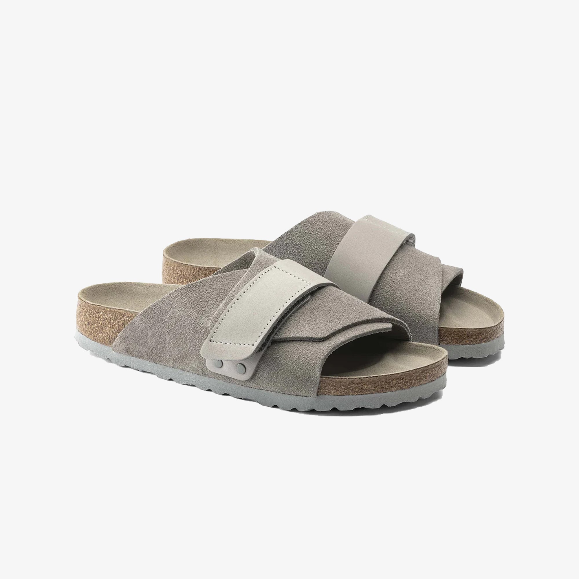 Birkenstock | KYOTO NUBUCK/SUEDE LEATHER { GRAY - view 2