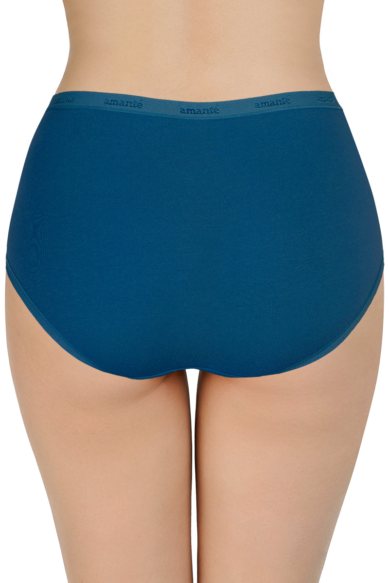Amante High Rise Solid Full Brief Panties (Pack of 3) - view 7