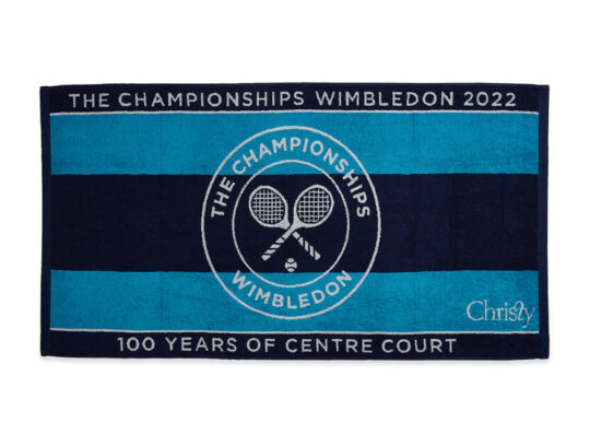 Spaces India Wimbledon 2022 Bath Towel - 100% Cotton- Dark Blue
