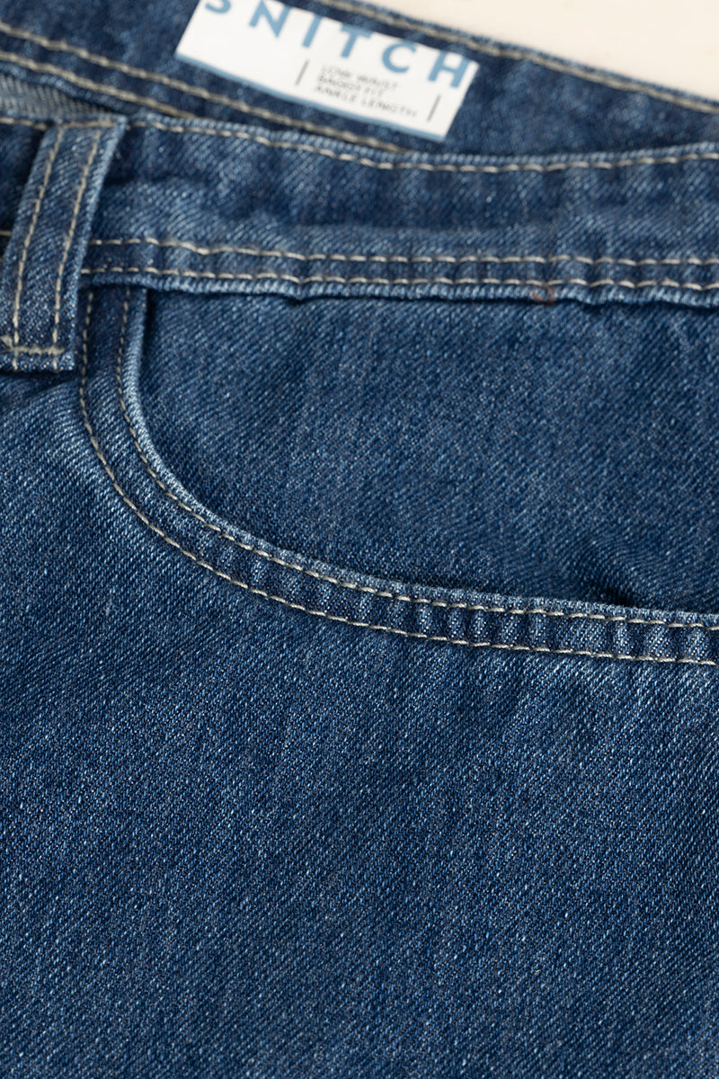 SNITCH Funkflex Blue Baggy Fit Jeans - view 11