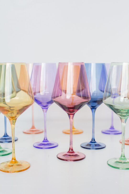 Estelle Colored Glass Estelle Colored Wine Stemware - Set of 6 {Mystery Box} - view 2