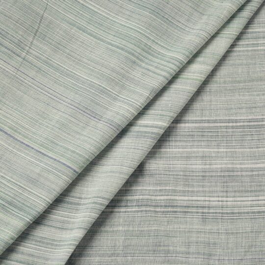 DASTKAR ANDHRA MARKETING ASSOCIATION (DAMA) Green - Mangalagiri Plain Handloom Cotton Fabric - view 2