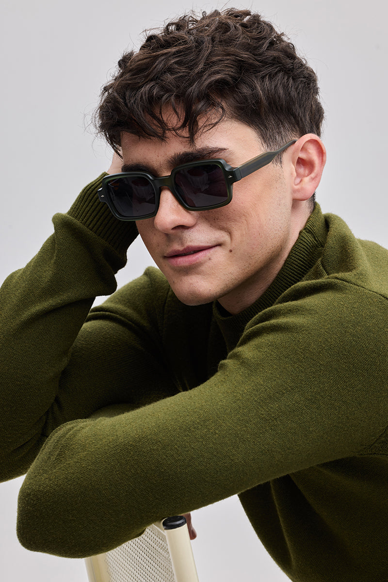 SNITCH Olive Knitted Sweatshirt - view 4