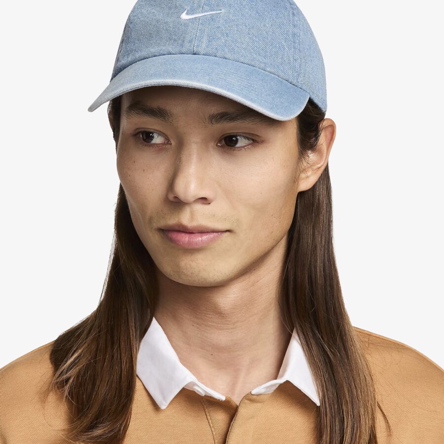 Nike | Club Unstructured Denim Cap { Aegean Storm/thunder Blue/white