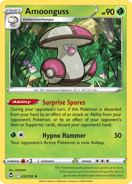Rare swsh12-012 non-holo – Pokémon Amoonguss - 012/195 - Rare [swsh12-012] [Non-Holo] - Amoonguss - 012/195 - Rare