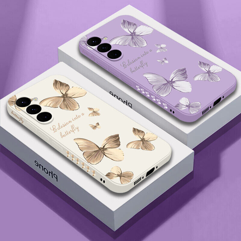 Peeperly Serene Artistic Butterfly Brush Painting Case - Samsung