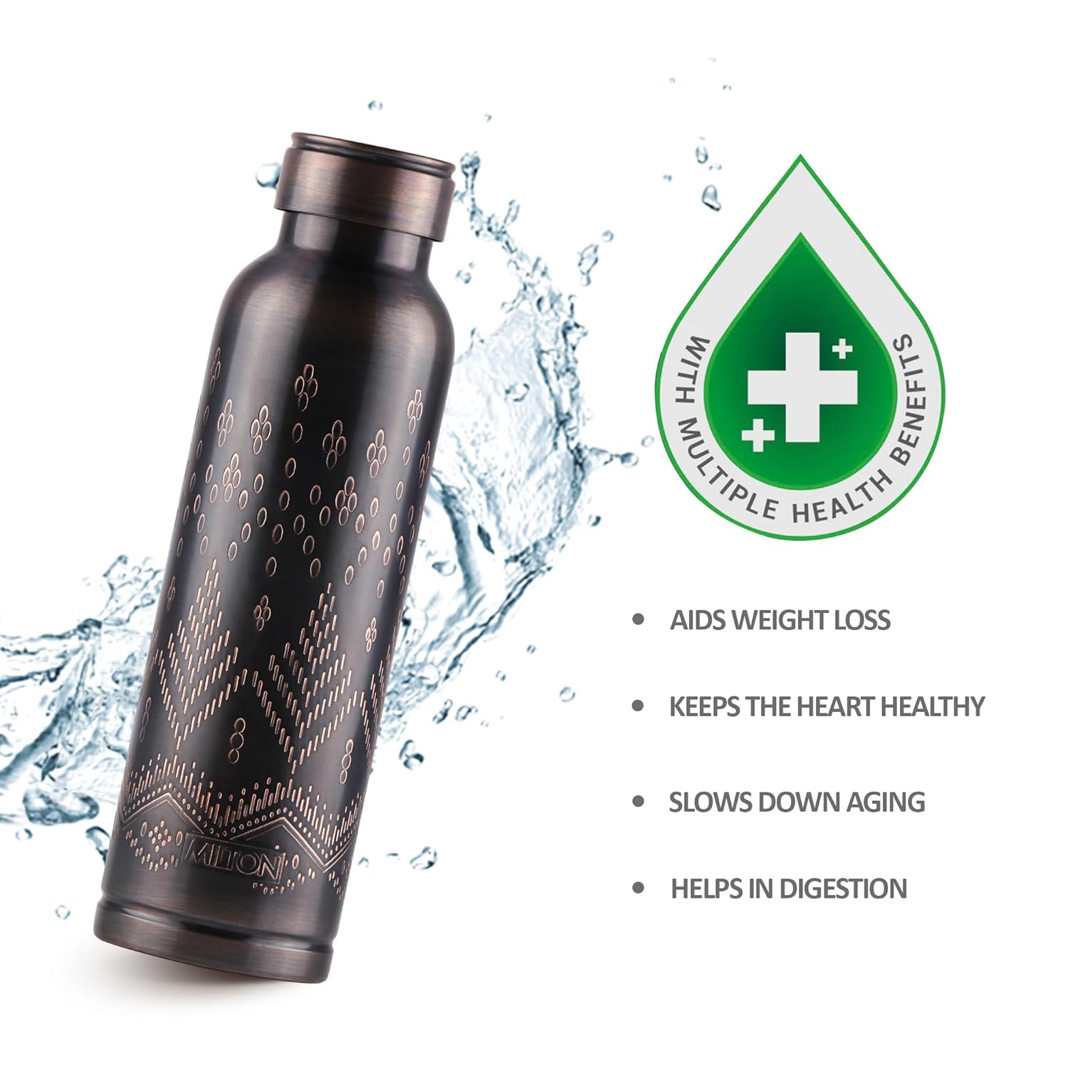Copper Swasth Design Bottle (Milton) - view 9