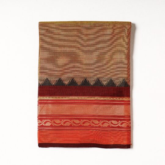 SOUTH KARGHA Brown - Kanchipuram Cotton Precut Fabric (1 Meter)