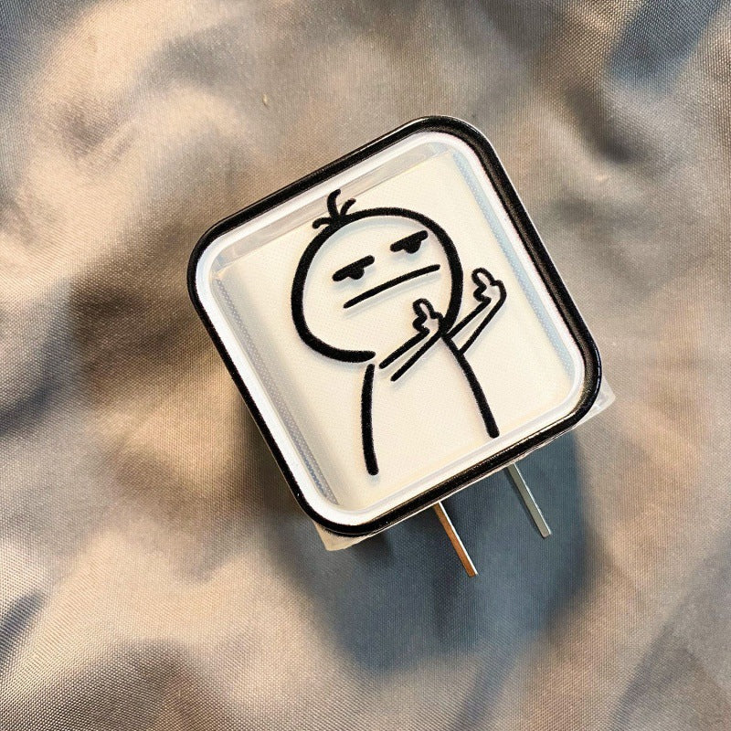 Peeperly Quirky Anime Expression Adapter And Cable Protector Kit - view 3