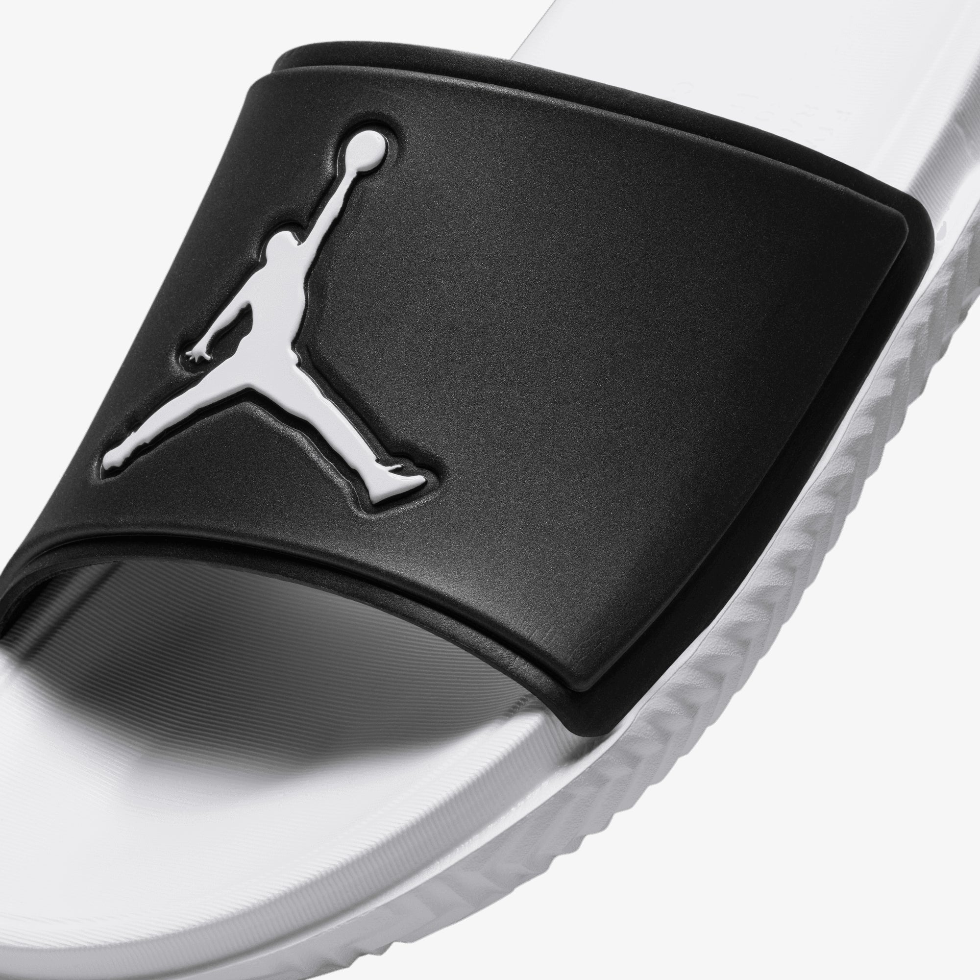 Jordan | Paris Saint-germain Jumpman Slides { Black/white-white - view 4