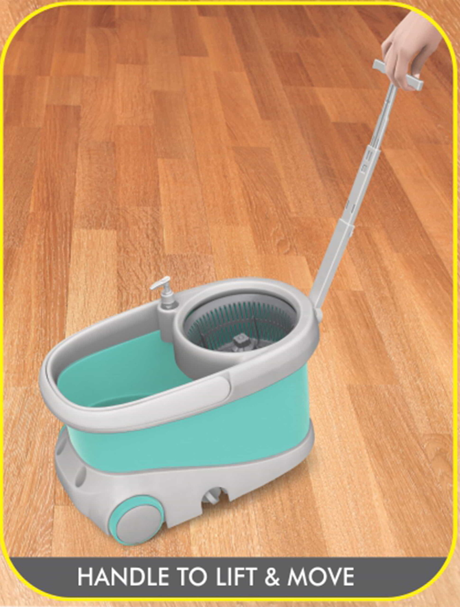 Wave Spin Mop (Spotzero by Milton) – Aqua Green - view 4