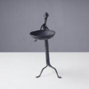 CHHATTISGARH HASTSHILP VIKAS BOARD Bastar Tribal Wrought Iron Monkey Candle Stand (4 x 3 in)