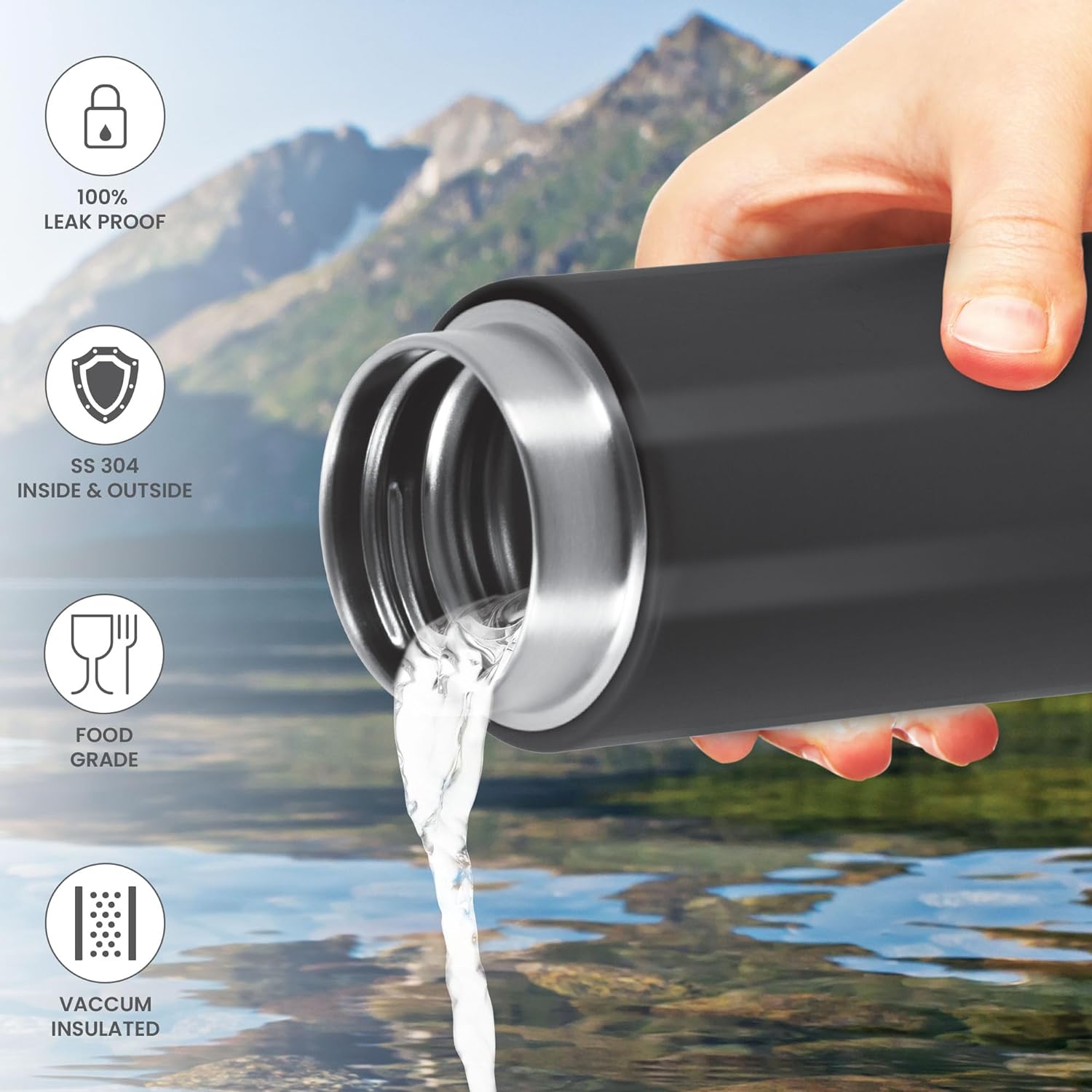 Shiny Thermosteel Bottle (Milton) - view 6