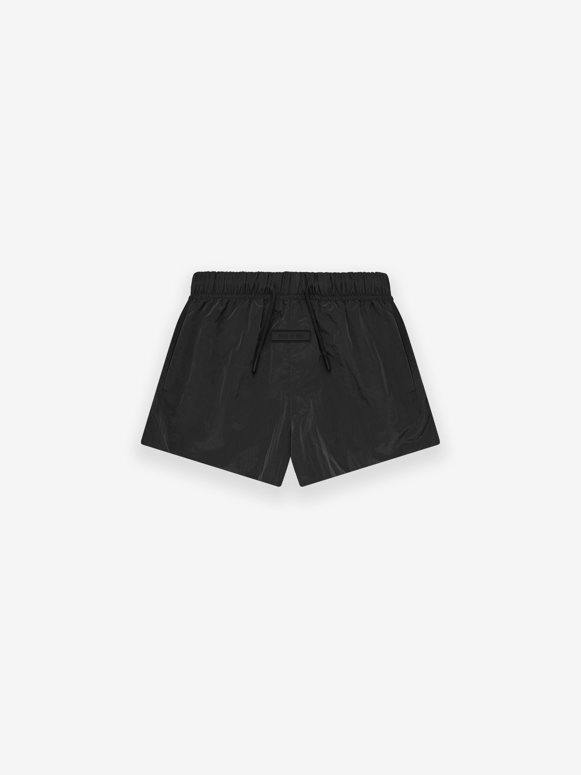 ESSENTIALS Kids Crinkle Nylon Running Short – Jet Black