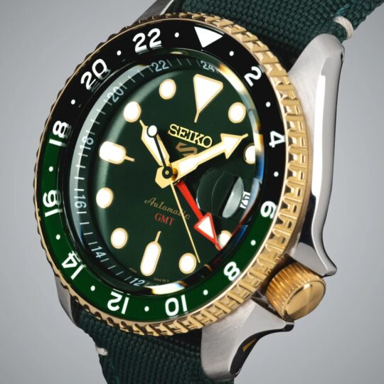 Seiko 5 Sports Forest Green Sunrise - India Limited Edition Men Automatic Analog Stainless Steel Watch SSK050K1 - view 2