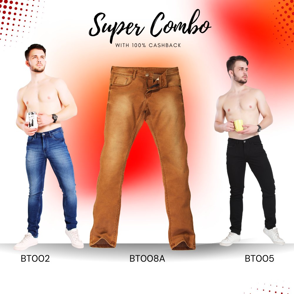 BlackTree Buy three premium jeans (models BT002, BT008A,BT005) with 100% Cashback