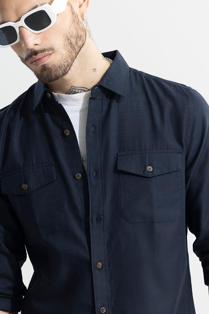 SNITCH Kameron Navy Shirt - view 4