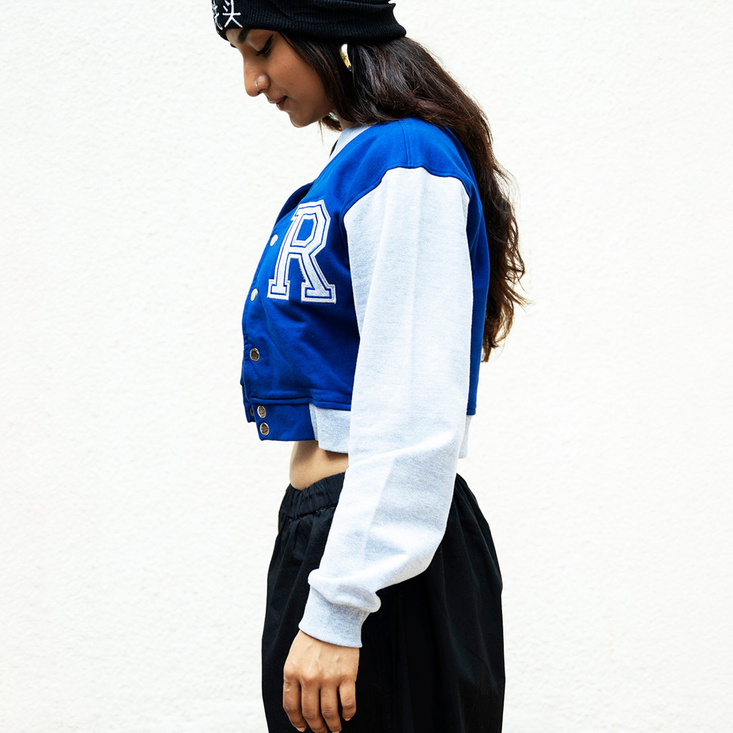 IZF Red Crop Varsity Jacket - view 11