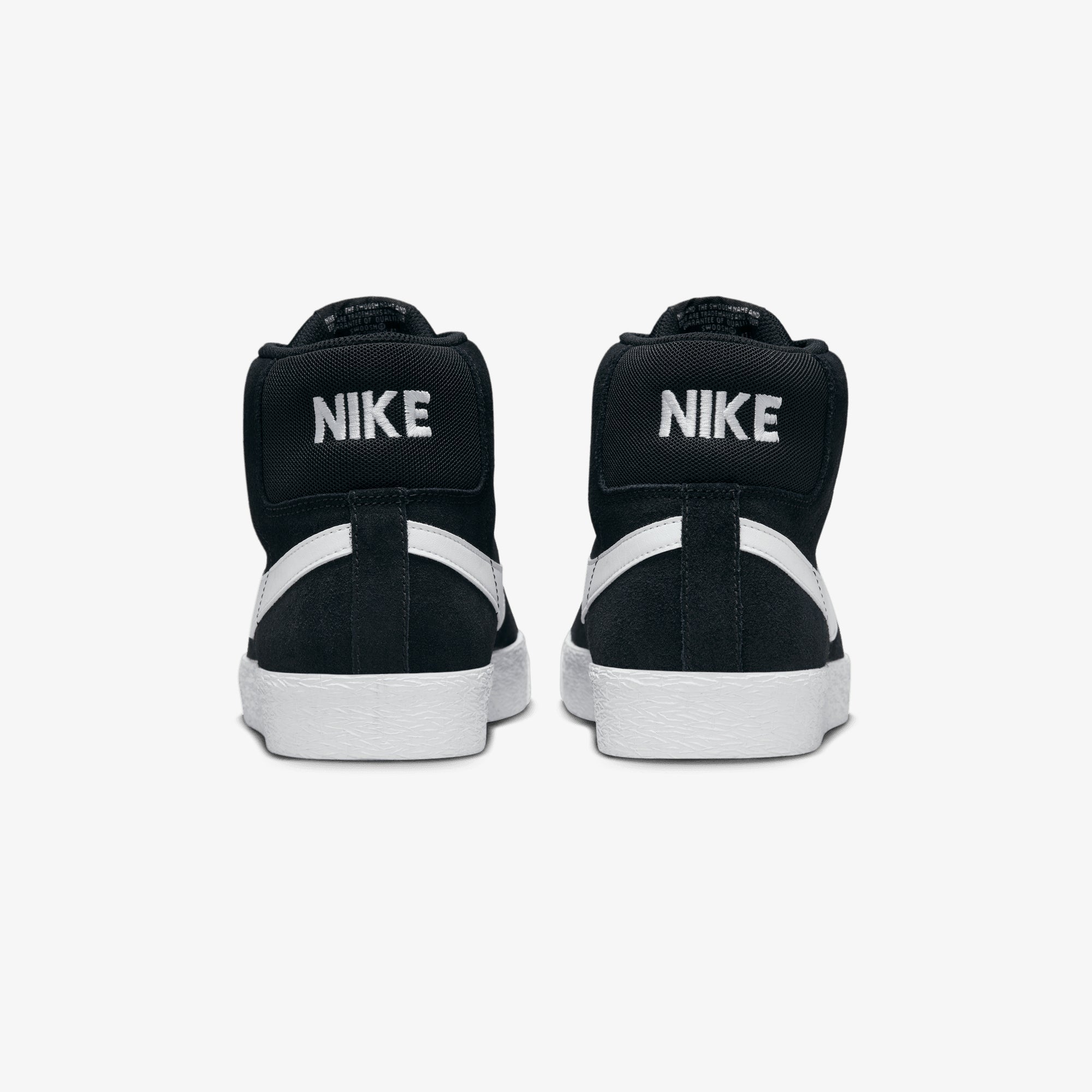 Nike | SB ZOOM BLAZER MID { BLACK/WHITE-WHITE-WHITE - view 4