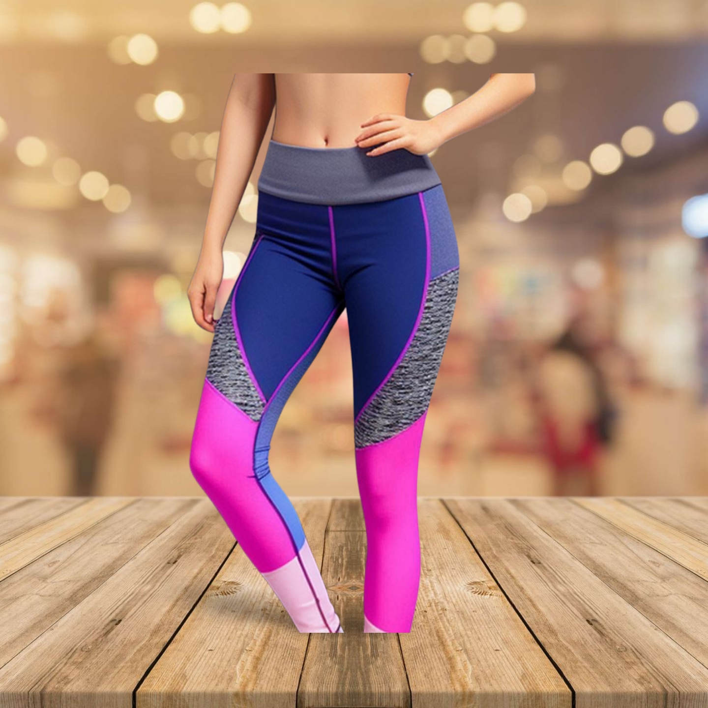 BlackTree Experience the Beauty of Diversity with Our Multicolored Leggings for Women. - view 4