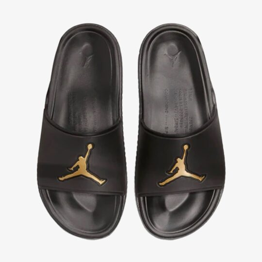 Jordan | Jumpman Slides { Black/metallic Gold - view 2