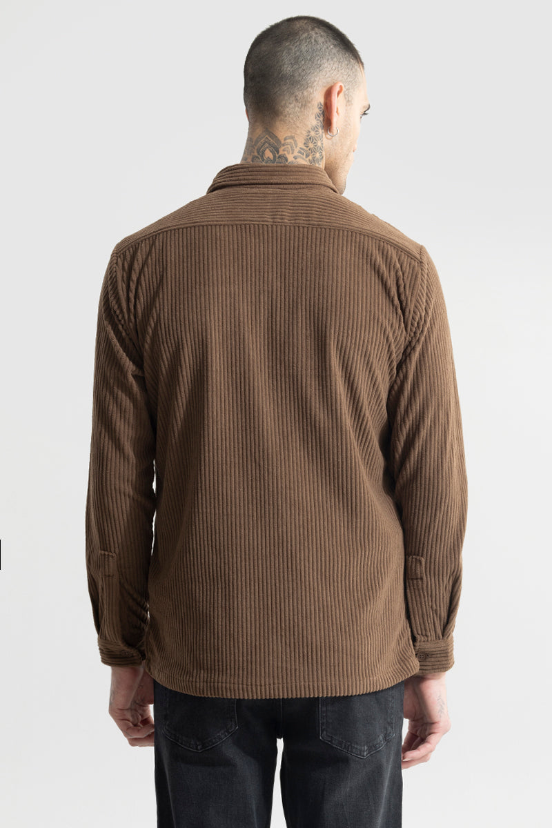 SNITCH Cozy Cord Brown Shirt - view 7