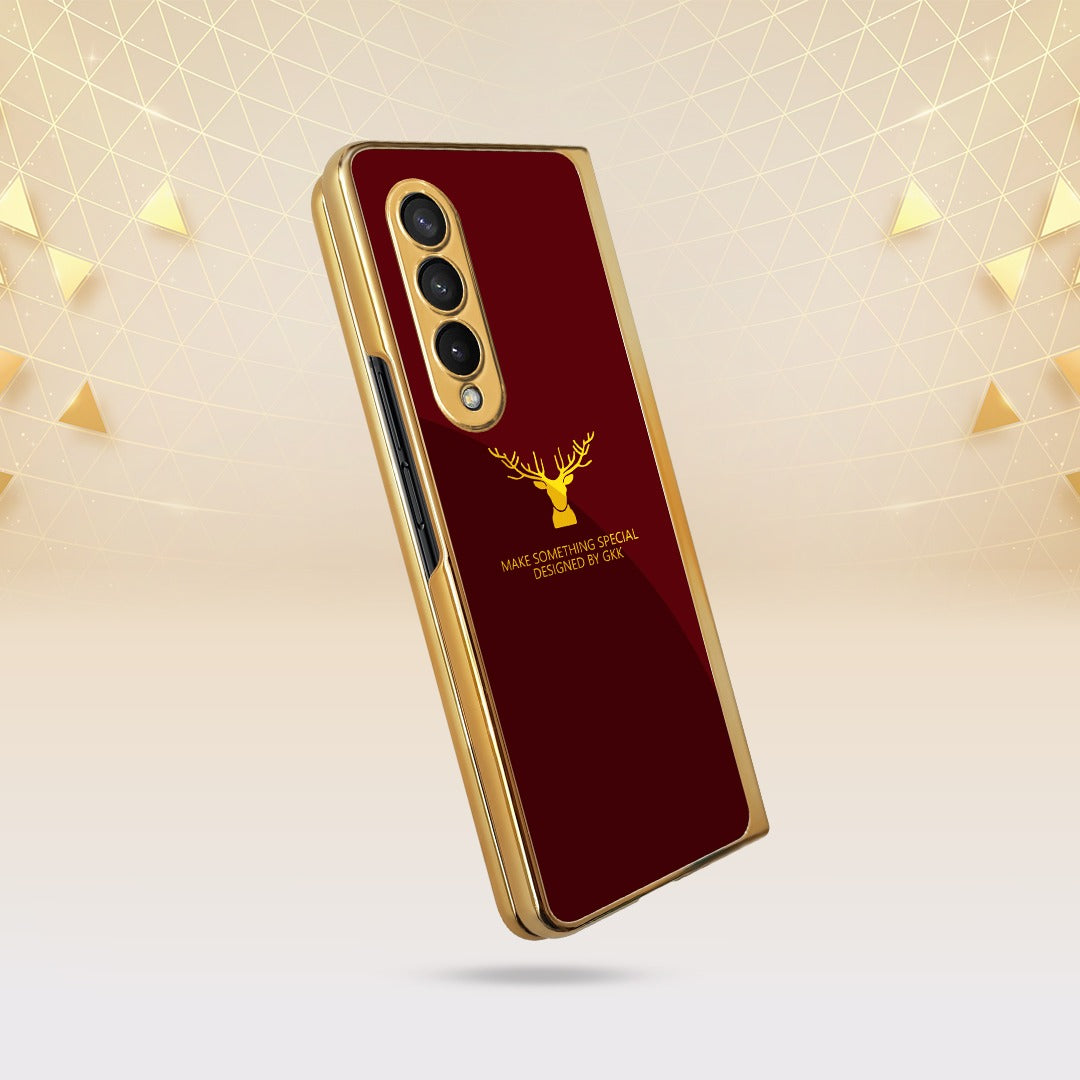 Samsung Galaxy Z Fold4 Deer Pattern Inspirational Glass Case - view 5