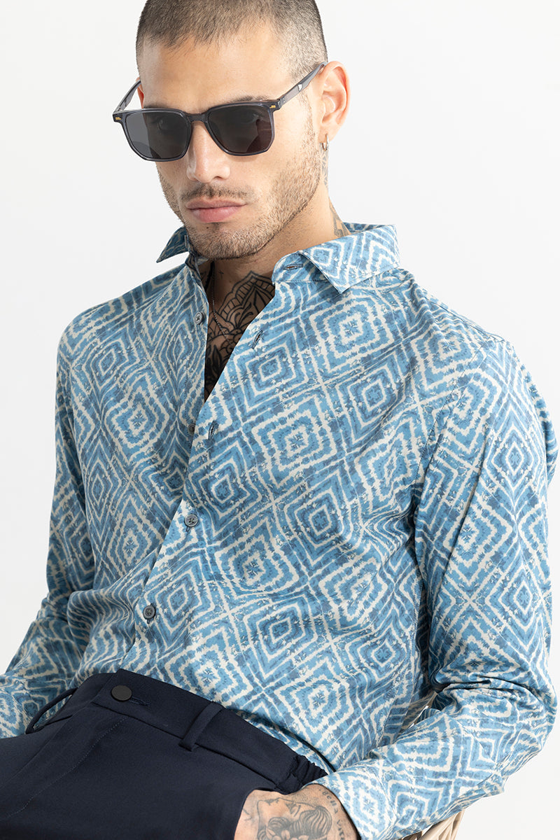SNITCH Cube Couture Blue Shirt - view 5