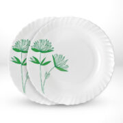 My Borosil Larah by Borosil Green Lily Noodle / Soup Plate Set