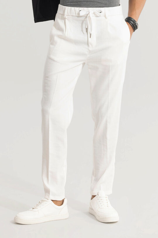 SNITCH Soft Stride White Trouser