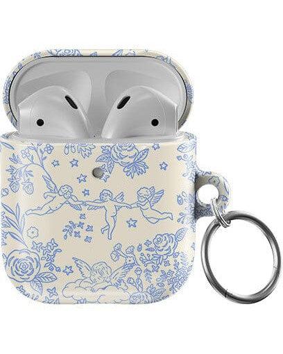 Casetry Cupid's Canvas | Periwinkle Floral AirPods Case