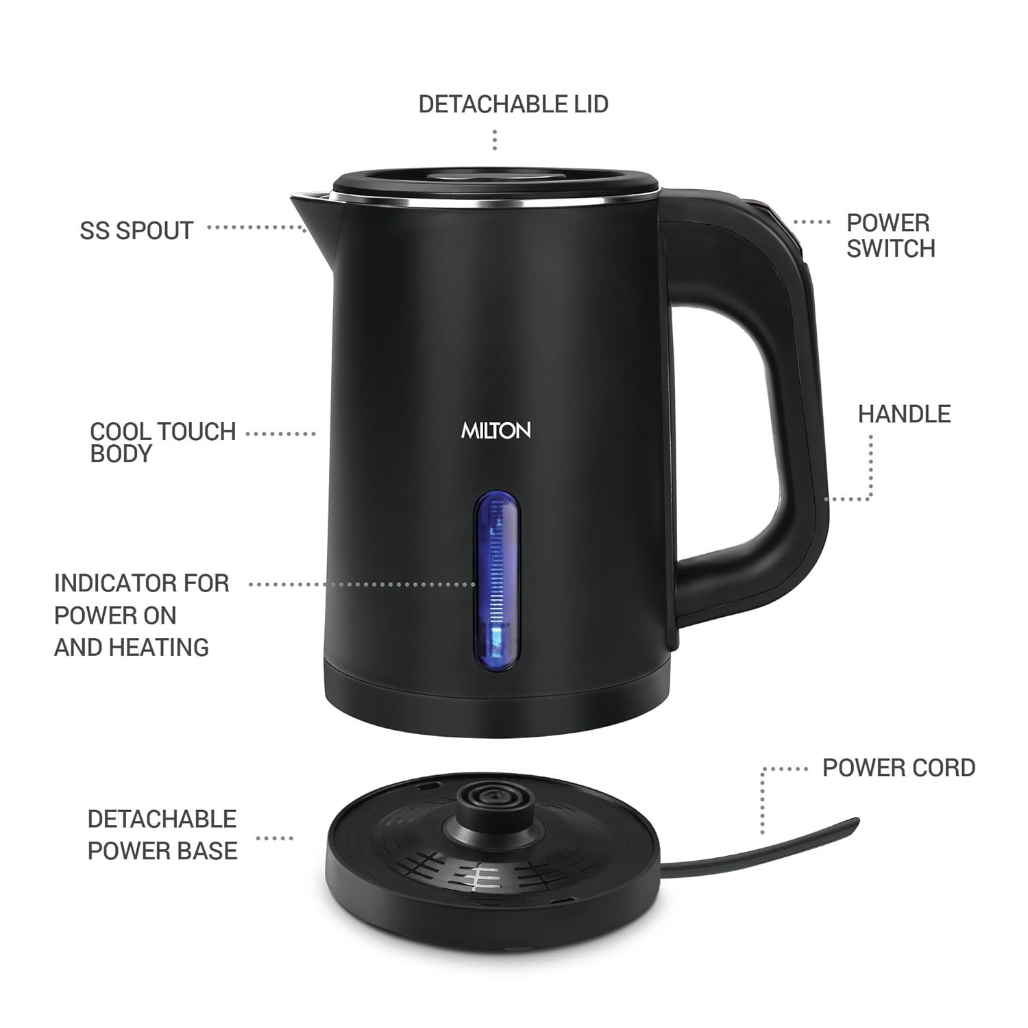 Companion Double Wall Electric Kettle (Milton) - view 5