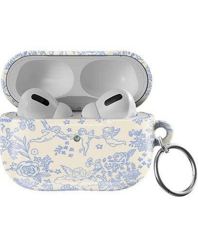 Casetry Cupid's Canvas | Periwinkle Floral AirPods Case - view 6