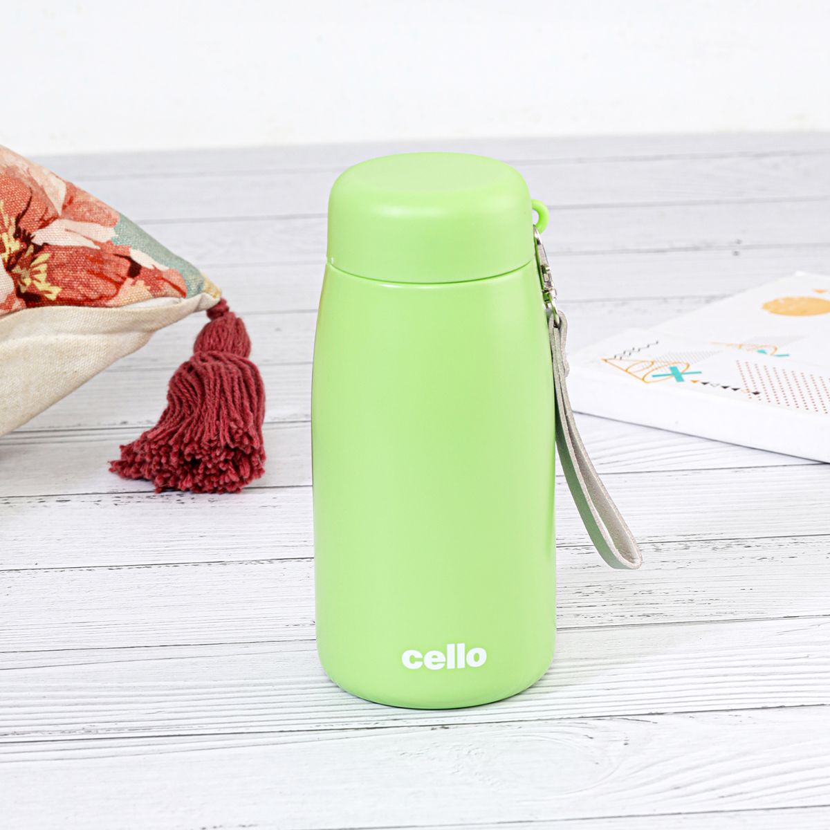 Cello Mom Hot & Cold Stainless Steel Kids Water Bottle, 350ml - view 26