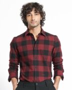 Rare Rabbit Men's Byre Multi Full Sleeves Checks Shirt