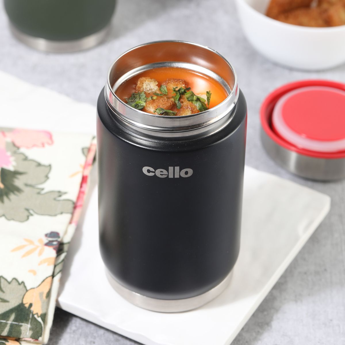 Cello Duro Supee Flask, Insulated Soup Jar - view 3