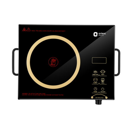 Orient Electric Rapid Cook Infrared Induction Cooktop 2200W (Induction Chulha)