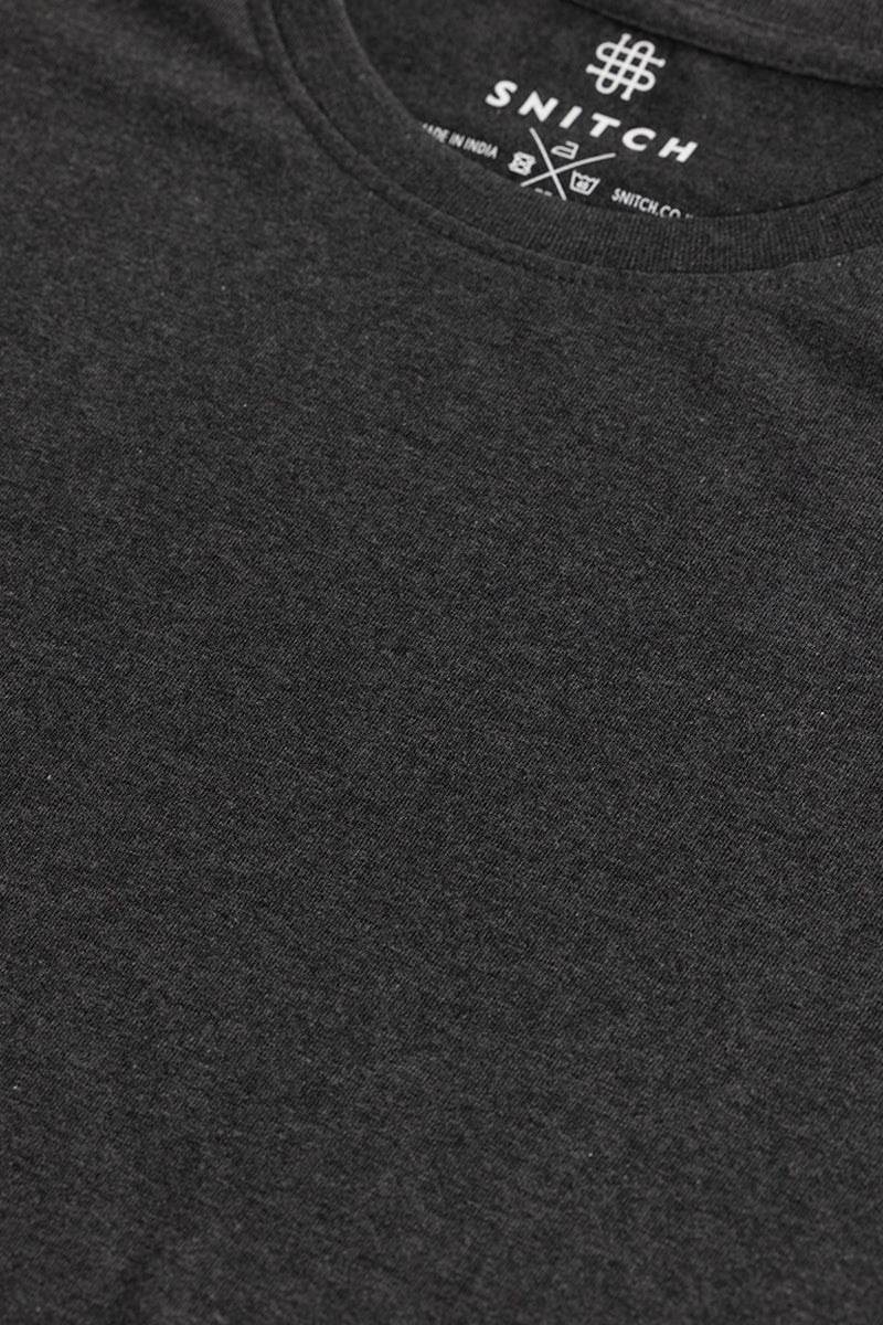 SNITCH EasyEssentials Charcoal Melange T-Shirt - view 2