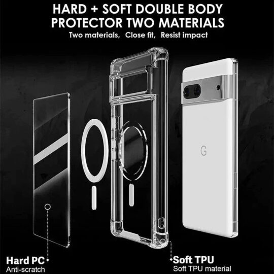 Million Cases Pixel 7 Series Crystal Armor Bumper Edge Magsafe Case - view 2